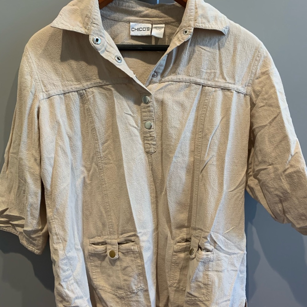 Chico’s short sleeve blouse - 2